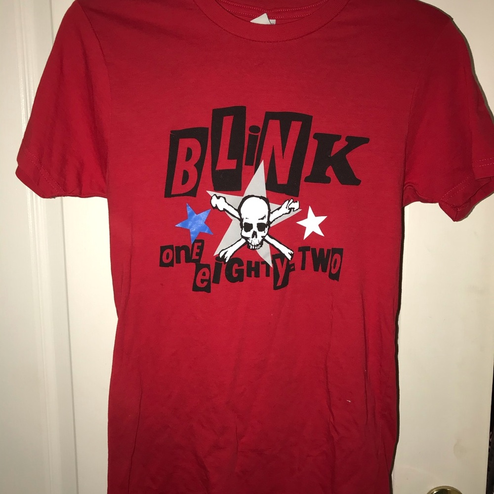 Red Blink 182 shirt